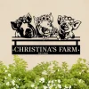 Custom Funny Pig Farmhouse Metal Sign, Personalized Pig Farm Sign, Home Decor, Pig Barn Decor, Nursery Decoration, Pig Wall Art, Outdoor Decor