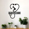 Personalized Veterinarian Metal Sign, Custom Animal Care Metal Sign, Veterinary Clinic Name Sign, Clinic Decor, Vet School Graduation Gift