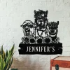 Custom Flower Alpaca Metal Wall Art, Personalized Funny Llama Farm Sign, Home Decor, Camel Barn Decor, Nursery Decoration, Farmhouse Decor