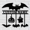 Custom Metal Halloween Bats, Bat Sign Halloween, Flying Bats, Scary Bats, Hanging Scary Bats Sign, Hanging Bats For Yard, Halloween Decor Scary