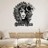 Personalized Lion Name Sign, Lion Metal Wall Decor, Custom Lion Metal Sign, Lion Head Metal Wall Art, Animal Decor, Kid Nursery Wall Decor