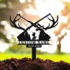 Hunting Memorial Stake, Personalized Hunter Memorial, Hunting Lost, Hunter Loss, Metal Stake, Sympathy Sign, Grave Marker, Fishing Memorial