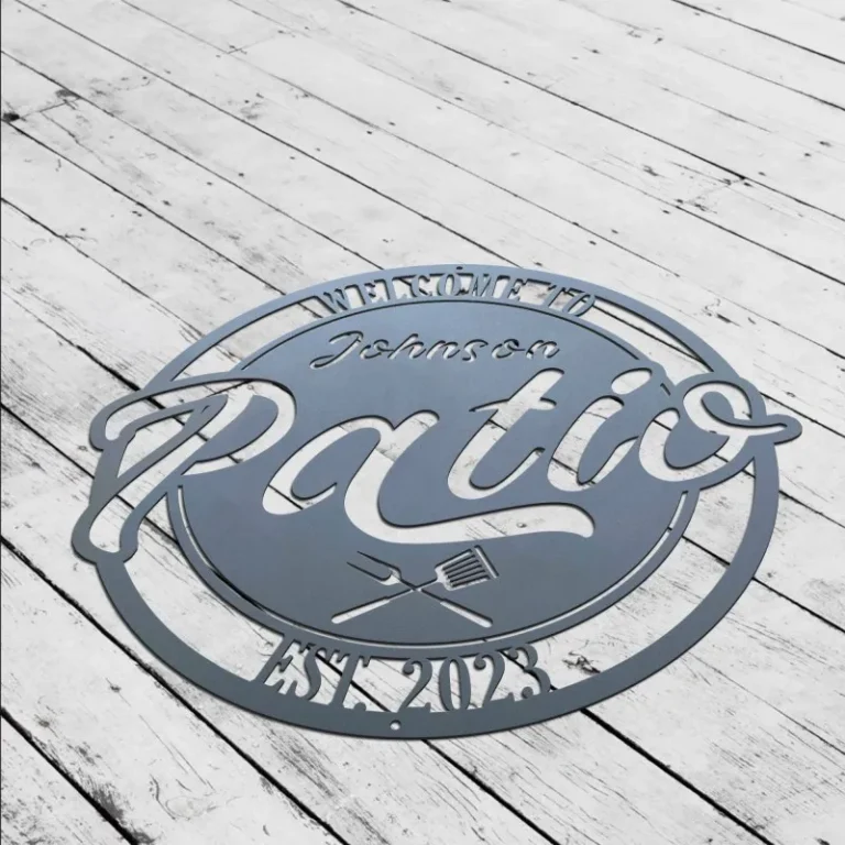 Custom Patio Metal Sign, Personalized Backyard Sign, Patio Sign, Backyard Sign, Patio Gift, Backyard Gift, Pool Sign, Swimming Pool Decor