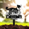 Border Collie Memorial Stake, Dog Memorial Stake, Pet Loss Gift, Sympathy Sign, Remembrance Stake, Pet Grave Markers Sign, Metal Sign Stake