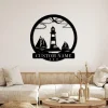 Custom Sailing Metal Wall Art, Custom Lighthouse Metal Sign, Nautical Decor, Sailboat Name Sign, Sailing Sign, Beach House Gifts, Lighthouse Sign