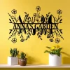 Personalized Garden Sign, Custom Gardener Name Sign, Garden Metal Sign, Garden Wall Art, Garden Decor, Gift For Gardener, Metal Yard Decor