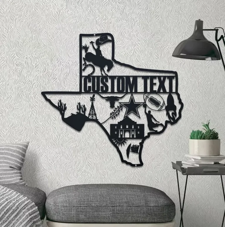 Custom Texas Sign, Texas Metal Sign, Texas Family Name Sign, Texas Forever Sign Texas Decor, Lone Star Sign, Cowboys Sign, Texas Football Sign