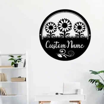 Custom Outside Flower Sign, Personalized Hanging Garden Sign, Garden Metal Wall Art, Flower Shop Decor, Greenhouse Decor, Florist Business Sign
