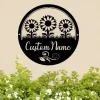 Custom Outside Flower Sign, Personalized Hanging Garden Sign, Garden Metal Wall Art, Flower Shop Decor, Greenhouse Decor, Florist Business Sign