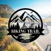 Mountain Biking Sign, Personalized Metal Biking Sign, Moab Bike Riding Bicycle Metal Wall Art, Bicycle Lovers Gift, Custom Biking Couple