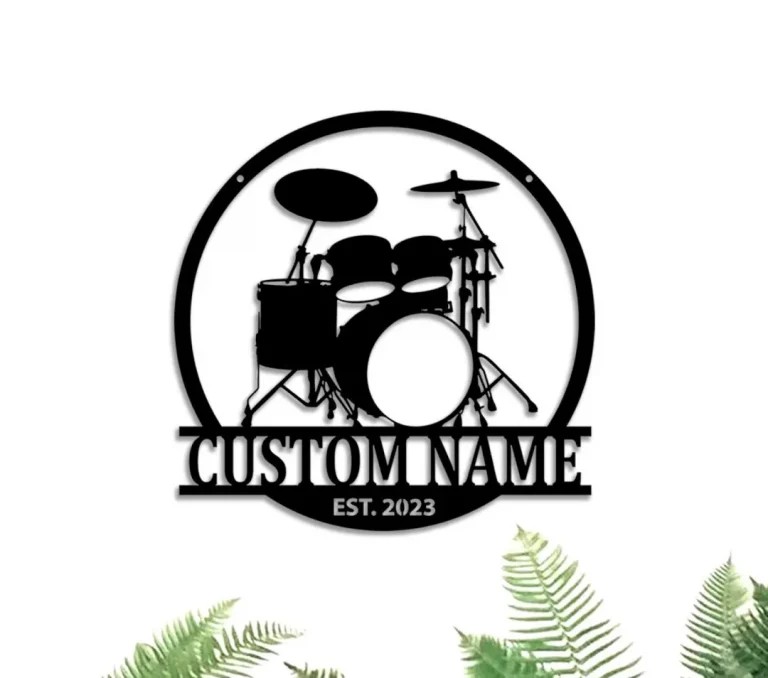 Personalized Drummer Name Sign, Custom Drummer Decoration, Drummer Metal Wall Art, Home Decor, Dad Gifts, Father's Day Gift, Snare Drum Sign