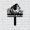 Custom Guinea Pig Garden Stake, Personalized Guinea Pig Yard Stake, Guinea Pig Pet Memorial Marker, Metal Hamster Guinea Pig Memorial Stake