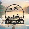 Custom Duck Metal Sign, Duck Lover, Duck Farm, Duck Sign, Personalized Duck Metal Farm, Farm Life Decor Gifts, Personalized Farm Name Sign