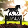 Custom Horse Memorial Stake, Remembrance Stake, Ranch Decor, Grave Markers Sign, Metal Sign With Stake, Horse Lover Gift, Sympathy Sign