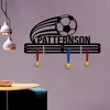 Medal Holder Display Rack For Awards And Ribbons, Custom Name Soccer Medal Hanger, Tiered Award Rack, Soccer Team Gift Decor Gift For Son