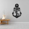 Graduation Anchor Metal Sign, Kuttyarts Navy Boot Camp Pir, Anchor Sign, Navy Family Gift, Ship Decor, Navy Pir Ribbon, Anchor Navy Graduation