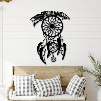 Dream Catcher Metal Wall Art, Metal Wall Art, Dreamcatcher Sign, Boho Decor, Dream Catcher, Bedroom Decor, Bed Decor, Metal Dreamcatcher