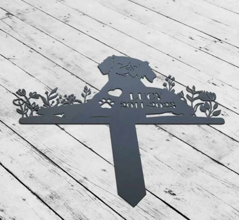 Personalized Dog Memorial Stake, Metal Stake, Brittanys, Sympathy Sign, Pet Grave Marker, Remembrance Stake, Brittanys Sign, Brittanys Lover