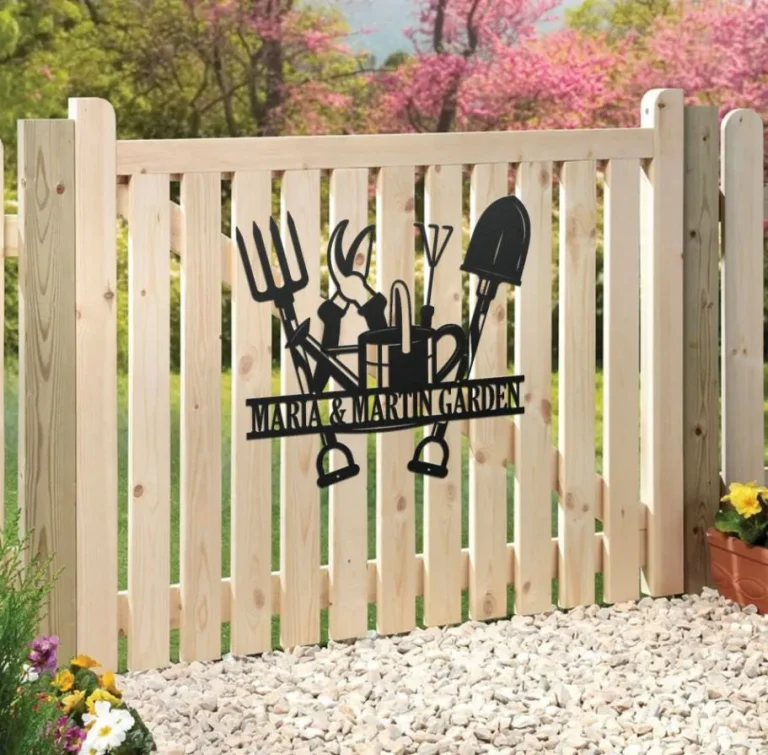 Garden Sign Personalized, Garden Wall Art, Garden Metal Sign, Rose Garden Sign, Custom Gardener Name Sign, Metal Yard Decor, Gardening Gifts