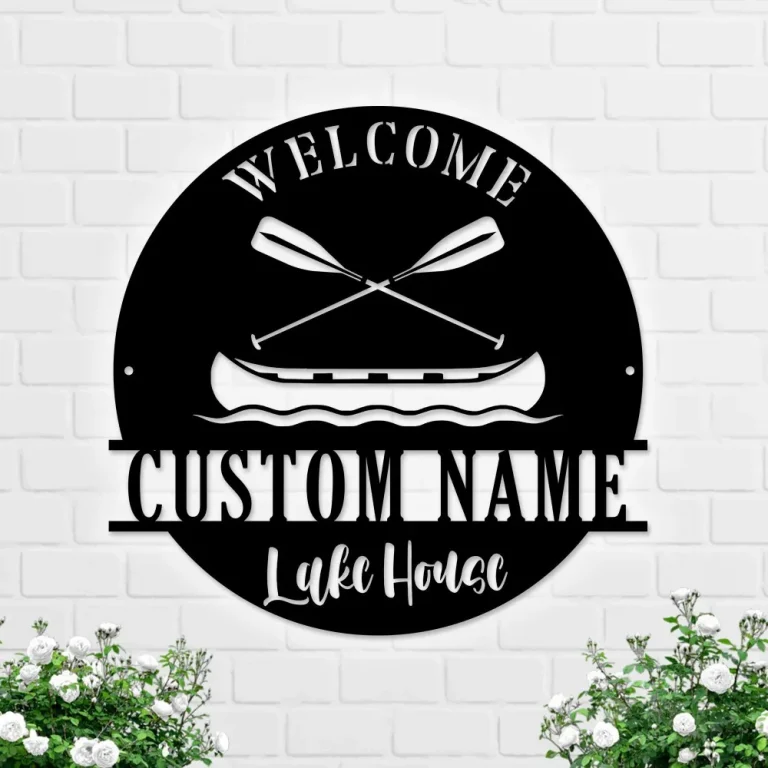 Lake House Sign, Lake House Decor, Summer Decor, Wakeboard Sign, Personalized Wakeboard Sign, Lake Wall Art, Metal Decor, Gift, Lake House