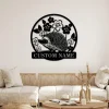 Custom Hedgehog Metal Wall Art Personalized Hedgehog Lover Name Sign Home Decor Kid Nursery Decor Garden Decor Pet Animal Housewarming Gift