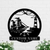 Pirate Ship Custom Wall Decoration, Metal Powder Coated Pirate Ship Sign, Pirate Ship Sign, Lighthouse Decor, Pirate Ship Gift, Lighthouse