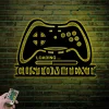 Personalized Gamer Name Sign With Led Lights, Game Controller Metal Sign, Game Room Decor, Gaming Home Decor, Video Game Art, Gift For Gamers