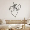 Metal Wall Decor, Love Line, Wedding Gift , Wall Sign, Metal Wall Art, Interior Decoration, Couple Gift, Minimalist Art, Line Art, Home Decor