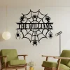 Personalized Spider Web Name Sign, Halloween Home Decor, Halloween Gift Idea, Housewarming Gift, Family Gift, Address Sign