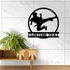 Custom Boy Karate Metal Wall Art, Martial Arts Sign, Kid Karate Sign, Kids Room Decor Dojo Decor, Birthday Gift For Son, Kid Karate Name Sign