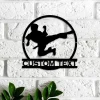 Custom Boy Karate Metal Wall Art, Martial Arts Sign, Kid Karate Sign, Kids Room Decor Dojo Decor, Birthday Gift For Son, Kid Karate Name Sign