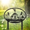 Custom Fairy Garden Metal Sign, Welcome To The Fairy Garden Stake, Personalized Garden Name Signgarden Decor, Garden Gift For Mom, Fairy Sign