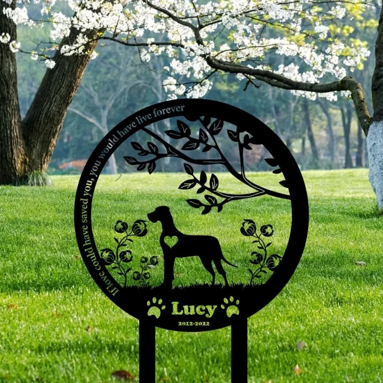 Custom Pet Dog Memorial Stake, Personalized Dog Memorial Stake, Dog Memorial Gift, Dog Memorial Sign, Garden Stake For Loss Of Pet, Dog Love