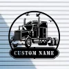 Custom Truck Metal Sign, Truck Decor, Truck Driver Gift, Metal Truck Sign, Semi Truck Wall Art, Trucking Company, Man Cave Decor, Gift For Him