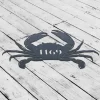 Personalized Crab Metal Sign, Custom Crab Street House Address Sign, Crab Beach House Decor, Crab Wall Art, Crab Name Sign, Crab Home Decor