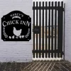 Custom Metal Chicken Coop Signs, Funny The Chicken Inn Monogram, Hen House Sign, Chicken Coop Decor, Chicken Farm Decor, Chicken Sign