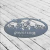 Personalized Outdoor Pig Farm Metal Sign, Pig Farm Sign, Metal Name Sign Outdoor, Welcome Farm Animals Metal Sign, Farm Lovers Gift, Pig Gift