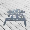 Metal Garden Sign With Stakes, Custom Gardener Decor, Metal Yard Decor, Gardening Gifts, Garden Stake Sign Personalized, Garden Metal Sign