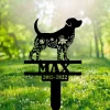 Dog Memorial Sign Personalized Dog Memorial Plaque With Stake Dog Burial Stake Metal Dog Memorial Stake Metal Dog Grave Marker Garden Stake