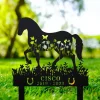 Custom Horse Memorial Stake Sign, Grave Markers Sign, Horse Lover Gift, Sympathy Sign, Remembrance Stake, Ranch Decor, Metal Sign With Stake