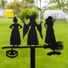 Metal Witch Sisters Garden Stake, Metal Halloween Yard Decor, Metal 3 Sisters Yard Stake, Outdoor Fall Decor, Halloween Gaft