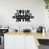 Personalized Kitchen Cut Metal Signkitchen Sign, Kitchen Decor, Custom Kitchen Name Sign, Custom Gift Kitchen Decor, Kitchen Metal Chef Sign