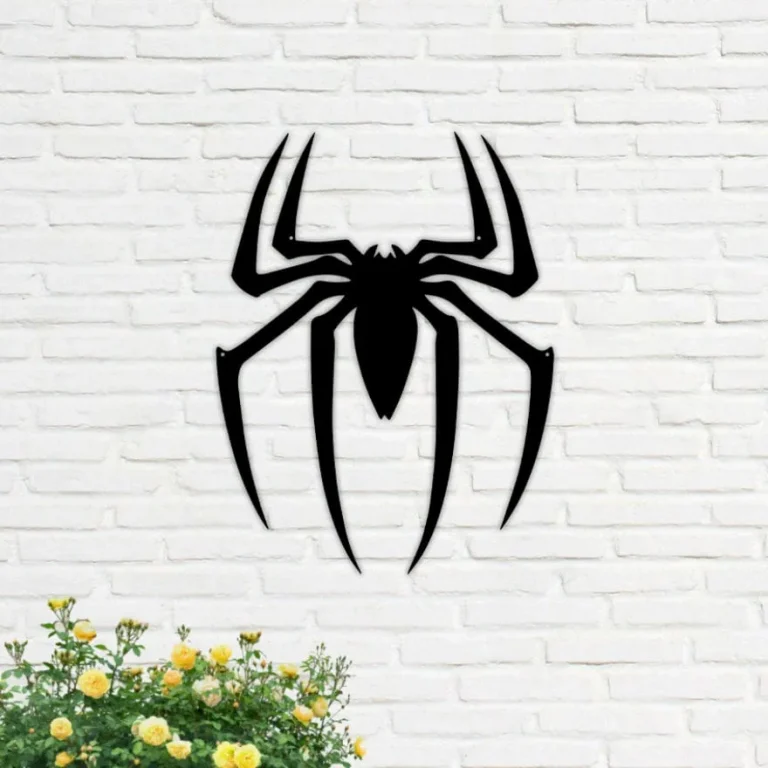 Spider Metal Wall Art Led Light, Spider Lover Sign, Home Decor, Kid Nursery Decoration, Halloween, Christmas, Birthday, Halloween Gift