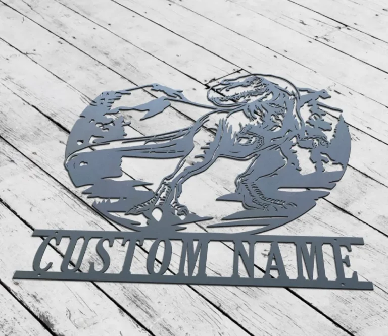 Custom Dinosaur Metal Sign, Dinosaur Wall Art, Dinosaur Decor, Dinosaur Sign, Gift For Son, T-rex Decor, Jurassic Name Sign, Birthday Gift