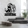 Floral Fox Metal Wall Art, Fox Metal Sign, Wildlife Metal Sign, Fox Collection, Fox Lover Gift Animal Lover Gift Fox Wall Hangings Home Decor