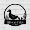 Custom Duck Sign, Duck Coop Sign, Duck Farm Sign, Duck Gifts For Dad, Duck Farmhouse Decor, Personalized Family Name Sign, Last Name Sign