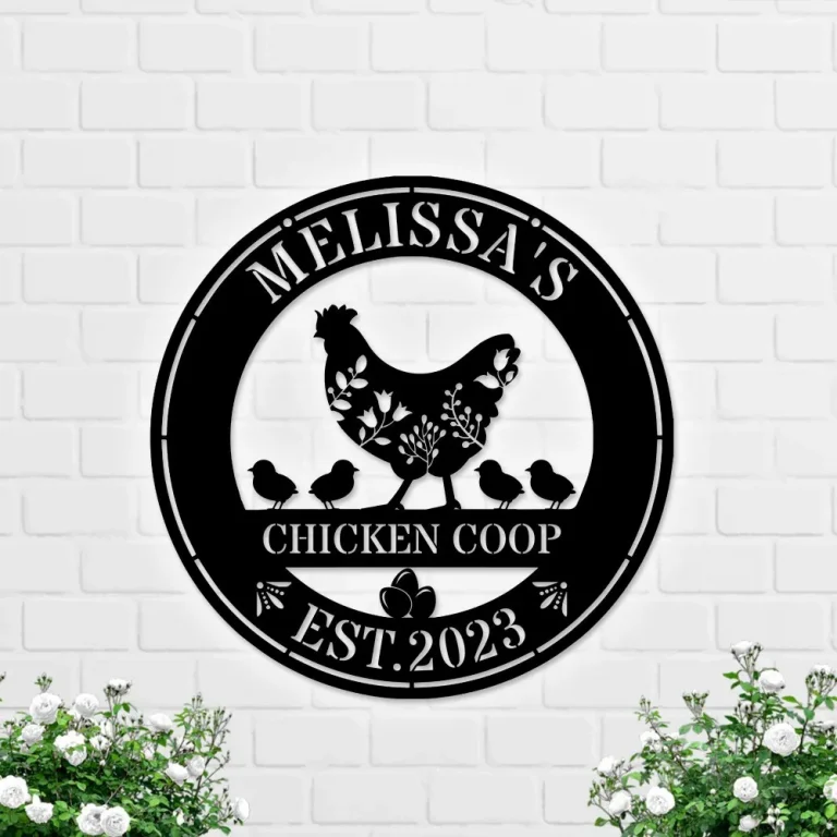 Personalized Chicken Coop Sign, Metal Chicken Coop Sign, Custom Chicken Coop Sign, Hen House Coop Sign, Our Little Coop Sign Metal Sign