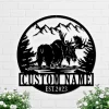 Moose Metal Sign, Personalized Moose Metal Sign, Moose Wall Decor, Hunting Metal Sign, Hunter Name Sign, Outdoor Name Sign, Gift For Hunter