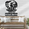 Custom Us Eagle Soldier Kneeling Metal Wall Art Led Light, Soldier Military Metal Sign American Army Name Sign, Veteran Sign