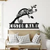 Custom Chameleon Metal Wall Art Personalized Chameleon Name Sign Home Decor Boy Girl Nursery Decoration Housewarming Birthday Gift Chameleon